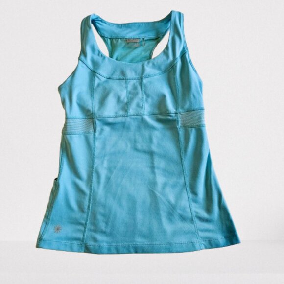 Women's Athleta PR Tide Blue Racerback Tank Small Style #818636 - Picture 1 of 9